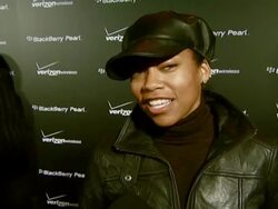 Pink BlackBerry Pearl(tm) smartphone launch party Stock Footage