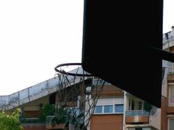Backboard in shadow Stock Footage