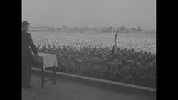 Lt. Gen. Albert Wedemeyer and Chiang Kai-shek review Chinese troops News Clip