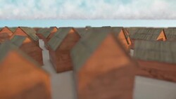 leader village crowed house Cloudly Stock Footage