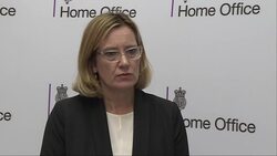 Interview with Amber Rudd on threat level News Clip