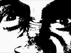 Mad and angry distorted face Stock Footage