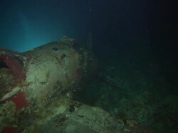 Sea Plane, front propeller, Palau, South Pacific  Stock Footage