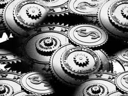 Currency dollar work hard. Time is money. Stock Footage