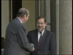 FRANCE: NATO CHIEF SOLANA MEETS DEFENCE MINISTER RICHARD (2) News Clip