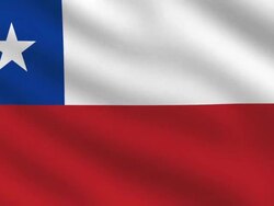 Chilean flag Stock Footage