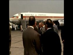 UPITN 11 6 73 SADAT LEAVES FOR LIBYA News Clip