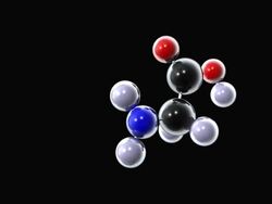 Glycine molecule Stock Footage