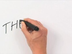 Hand Writing Word The End Stock Footage