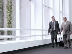  DS Associates walking through hallway and talking / Seattle, Washington, United States Stock Footage
