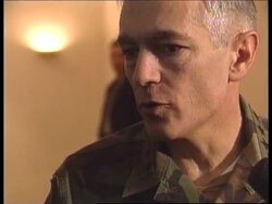 MACEDONIA: KOSOVO: CLARK SPEAKS ON CAPTURED SERB News Clip