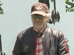 Steven Spielberg at the 'Shrek Forever After' Premiere at Universal City CA. (Footage by WireImage Video/GettyImages) Stock Footage