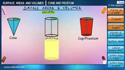 Surface Areas and Volumes: Calculating Ice Cream Cone and Cup Quantities Instructional Video