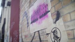 Graffiti on walls in Brooklyn News Clip