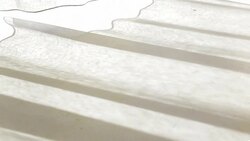 Shadows cast by curtain blowing in wind Stock Footage