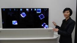 LG unveils rollable TV screen technology News Clip