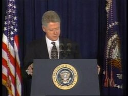 USA - Clinton supports bipartisan bill on tobacco News Clip