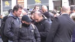 Anti-Apple demonstration as the new iPhone goes on sale News Clip