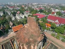 Wat Chedi Luang Temple Stock Footage