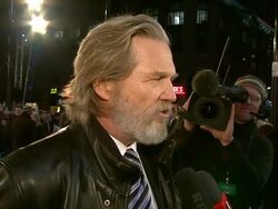 INTERVIEW Jeff Bridges on the first Tron, on trying to create a modern day myth about technology, on using similar technology to Avatar at the Tron Legacy UK Premiere at London England. (Footage by WireImage Video/GettyImages) Stock Footage