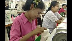 Textiles Factory in Myanmar (Burma) News Clip