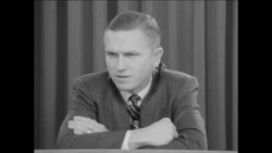 SYND 17 11 68 APOLLO 8 ASTRONAUTS AT A PRESS CONFERENCE IN HOUSTON News Clip
