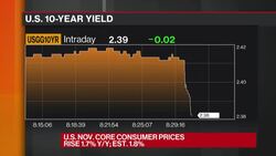 U.S. Inflation Gains in Nov., While Core CPI Cools News Clip