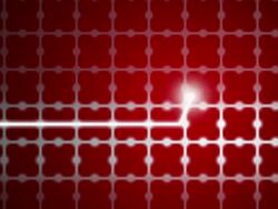 Heart beat wave on red background Stock Footage