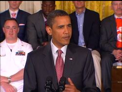 President Barack Obama is touting responsible fatherhood at a series of White House events ahead of Father's Day. News Clip