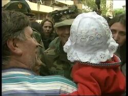 KOSOVO: PRISTINA: NATO'S WESLEY CLARK'S LAST VISIT News Clip