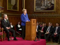 Angela Merkel talks EU reform during London visit News Clip
