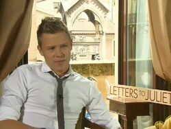 INTERVIEW: Christopher Egan on what he would write in his letter to Juliet at the 'Letters To Juliet' Junket at Verona . (Footage by WireImage Video/GettyImages) Stock Footage