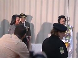 Rice meets Gadhafi in compound bombed by US Instructional Video
