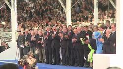 CLEAN : Hollande pays tribute to Allies and Red Army in D Day speech News Clip