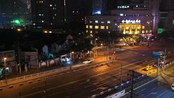 Shanghai City Time Lapse Common Street Stock Footage