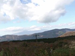 cable car as fuji mountain Stock Footage