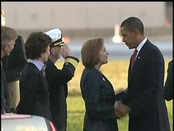 President Barack Obama has arrived in Denmark to try and persuade the International Olympic Committee to choose Chicago to host the 2016 Summer Olympic Games. The IOC will make its decision later today. News Clip