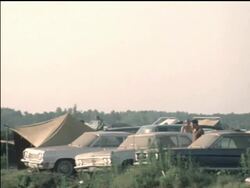 Hippies at the 'Celebration of Life' Festival Stock Footage
