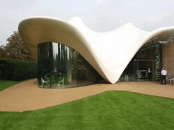 Opening Of The New Serpentine Sackler Gallery Designed By Zaha Hadid Stock Footage
