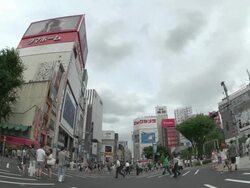WS, Pedestrians in Shinjuku,Tokyo,Japan Stock Footage