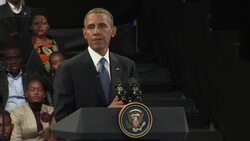 President holds town hall meeting with university students, reaction News Clip