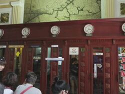Telephone Booth at the General Post Office Saigon Stock Footage