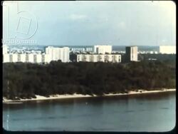 Monuments and statues in Crimea, coastal towns, and the village of Schastie in Ukraine, 1970s Stock Footage
