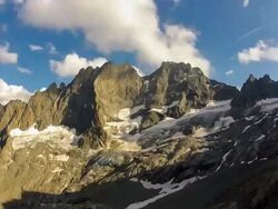 Mountain Timelapse at sunset Stock Footage
