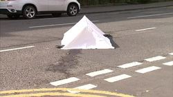 Forensics at Asad Shah's Shop Attack Scene News Clip