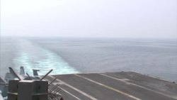 US Fighter Jets landing on USS Carl Vinson News Clip