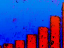 BUSINESS GRAPH : color, spacey background, fully  loopable ANIMATION Stock Footage