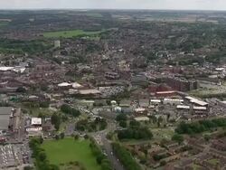 Aerial Views of Rotherham News Clip