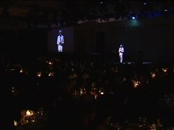 Mexican Slim and Colombian Moreno receive CGI Citi Stock Footage