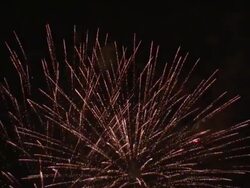 MS View of fireworks at night / St Louis, Missouri, United States Stock Footage